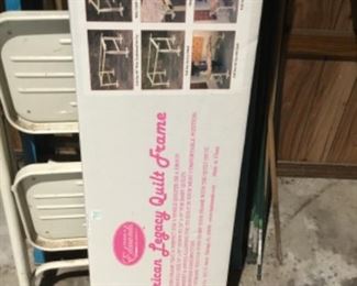 Garage - Original box that held quilt frame