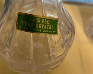 Lead crystal apple