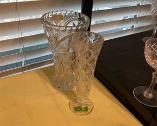 Lead Crystal vases