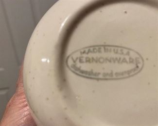 Vernonware “made in USA” set of dishes 