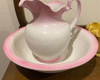 Bowl & pitcher - circa 1970