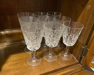 Lead Crystal set of stemmed glasses