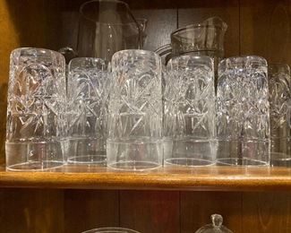 Lead Crystal set of tea/water glasses