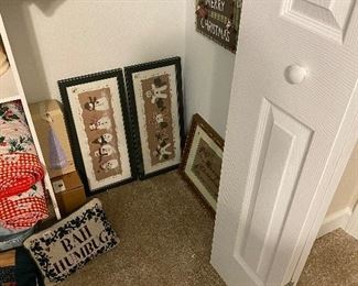 Christmas closet in bedroom