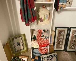 Christmas closet in bedroom