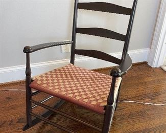 woven seat rocking chair 