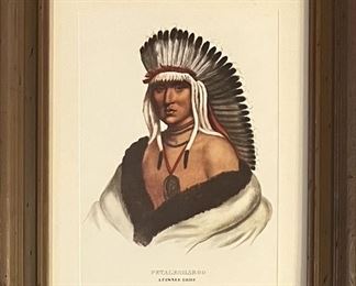Pedalesharoo A Pawnee Brave Native American Print In Frame