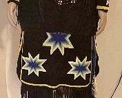 Full Native American Ceremonial Outfit Including Breastplate, Knee High Moccasins, Bells, And Beadwork