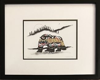 Richard Shorty Singed Indigenous Wolverine In Frame