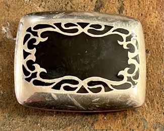 Silver And Resin Belt Buckle 