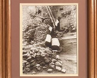 Edward S. Curtis Cliff Perched Homes 1906 Photograph Reproduced In 1999 In Frame