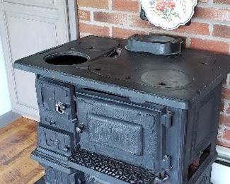 Ornate older wood stove