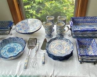 “Temp-Tations Blue Serving Dishes,
