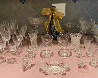 Wonderful Assortment of Crystal Stemmed Ware