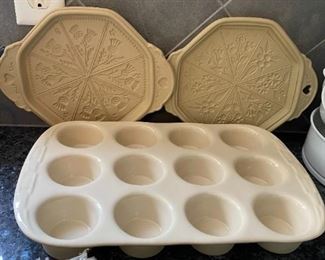 Longaberger Muffin Pan, Brown Bag Molds,