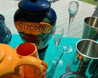 Rosenthal Candlesticks, Biscotti Jar