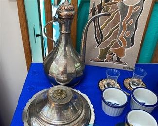 Large Metal Coffee Pot