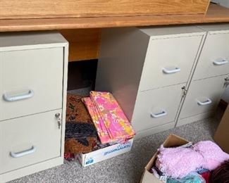 Metal Filing Cabinets, Vintage Material, Yarn