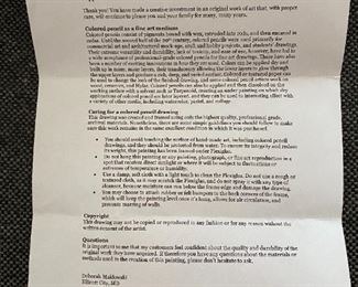 Berlin Zoo Pencil Art (framed),