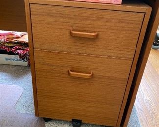 Teak Filing Cabinet