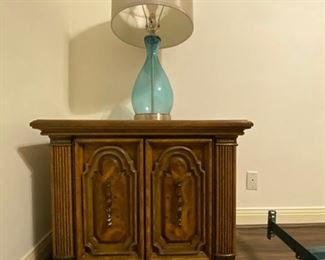 Night Stand and Lamp