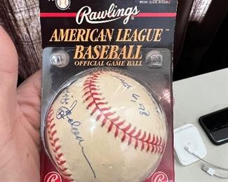 Signed Game Ball (REGGIE JACKSON)