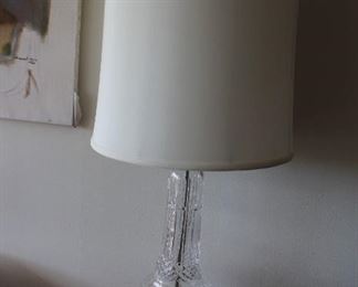 GORGEOUS LARGE WATERFORD LAMP