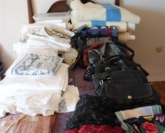 LINENS, COACH BAGS, BLANKETS