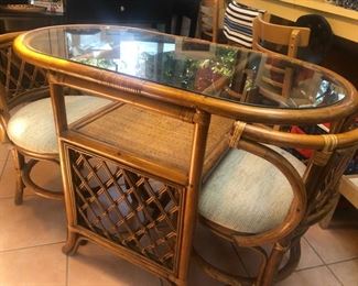 Mid century bent bamboo set