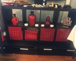 Cube storage with drawers. Separate 3 drawer platform