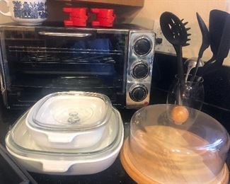 Pyrex, convection/rotisserie oven