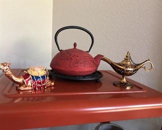 Camel and Aladdin's lamp jeweled boxes