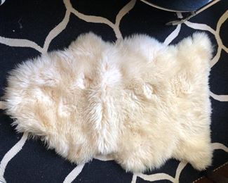 Full size lambskin rug
