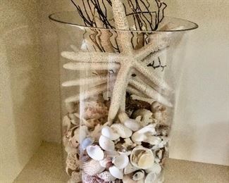 Tall container of asst. shells