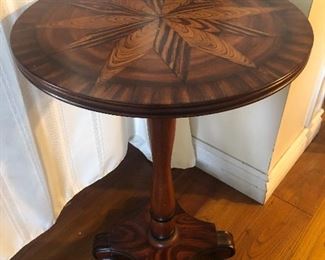 Faux inlay side table
