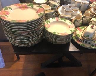 115 piece set of vintage Desert Rose. More dishes than shown in picture.