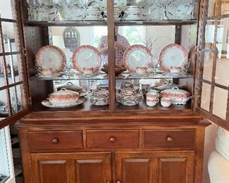 Limoges fish plates, Heisey orchid stemware, Etc.