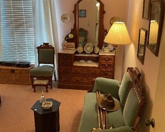 Eastlake Victorian Parlor Set, Eastlake Victorian Dresser