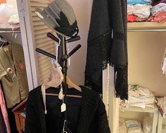 Lambswool vintage stroller and muff