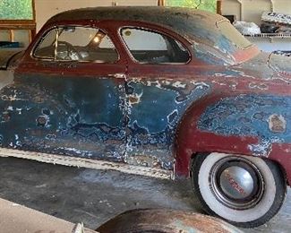 1947 Dodge Two Door Coupe (Title Present/Movie Used Car) Parts and trim are with car.