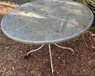 Metal Outdoor Table with Chairs