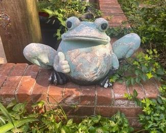 concrete frog $40