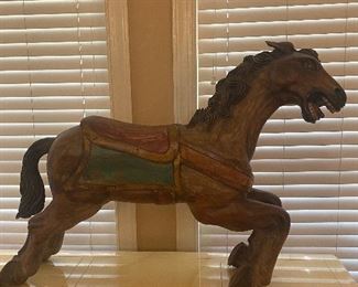 Wooden carousel horse $400