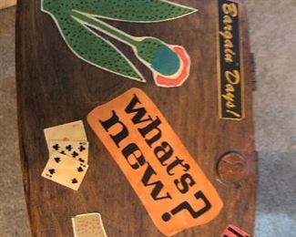 Top view of the Vintage Caro-Nan basket handbag 