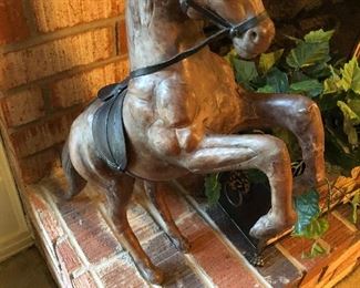 Leather horse 