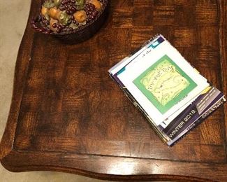 Parquetry style coffee table 