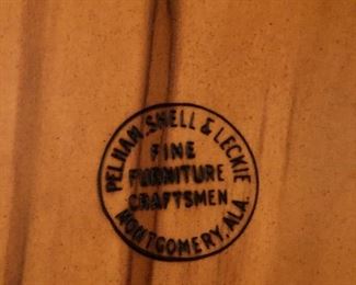 The mark inside drawer