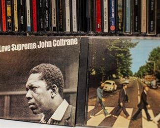 A very well-curated collection of Jazz and classic rock CDs in great condition.