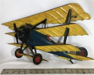 Vintage Sexton Triplane Cast Metal Wall Art