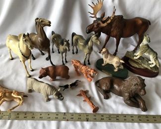 Vintage Animals mostly plastic